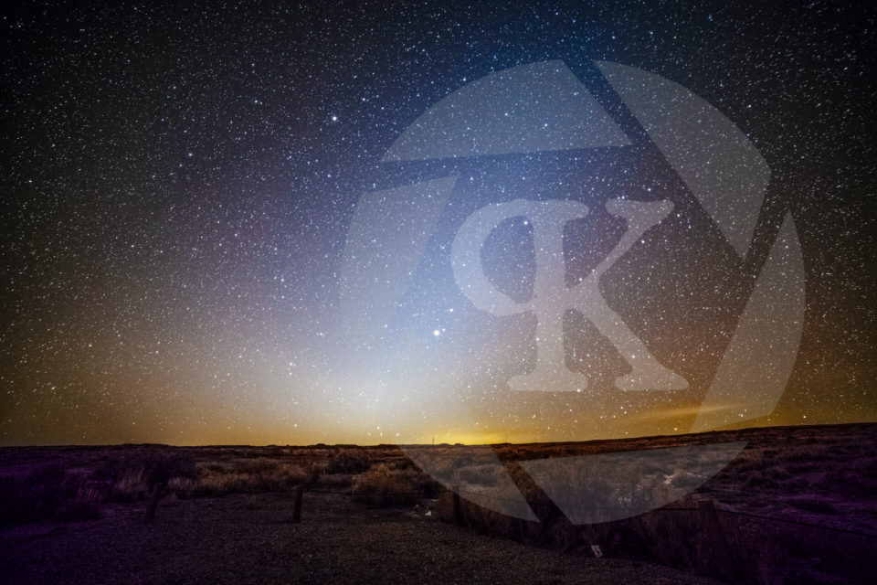 The night sky - zodiacal light