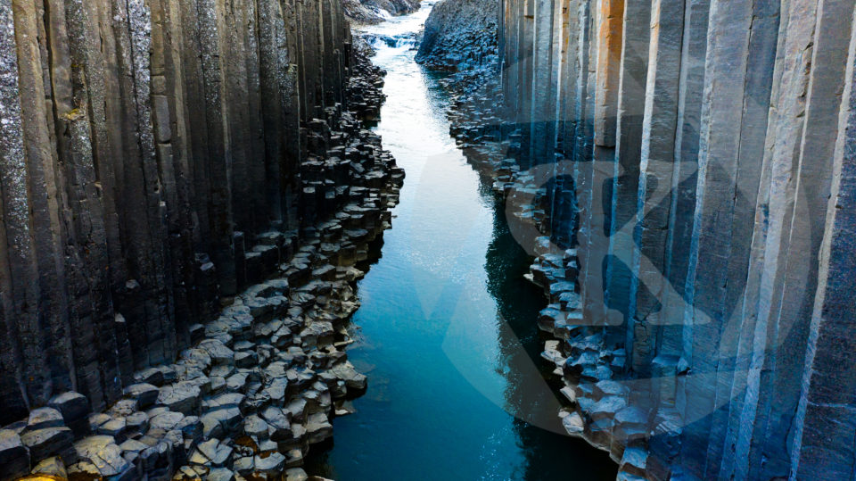 Aerial shot of Basalt Canyon