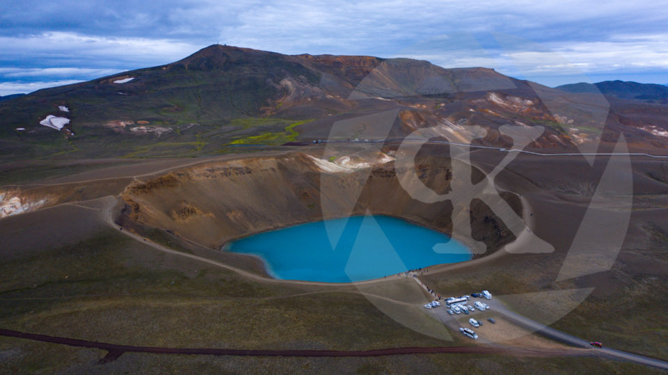 Aerial shot of Crater Lake